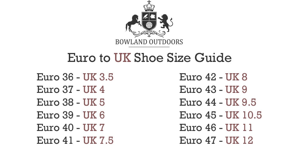 Euro to UK Shoe Size Guide