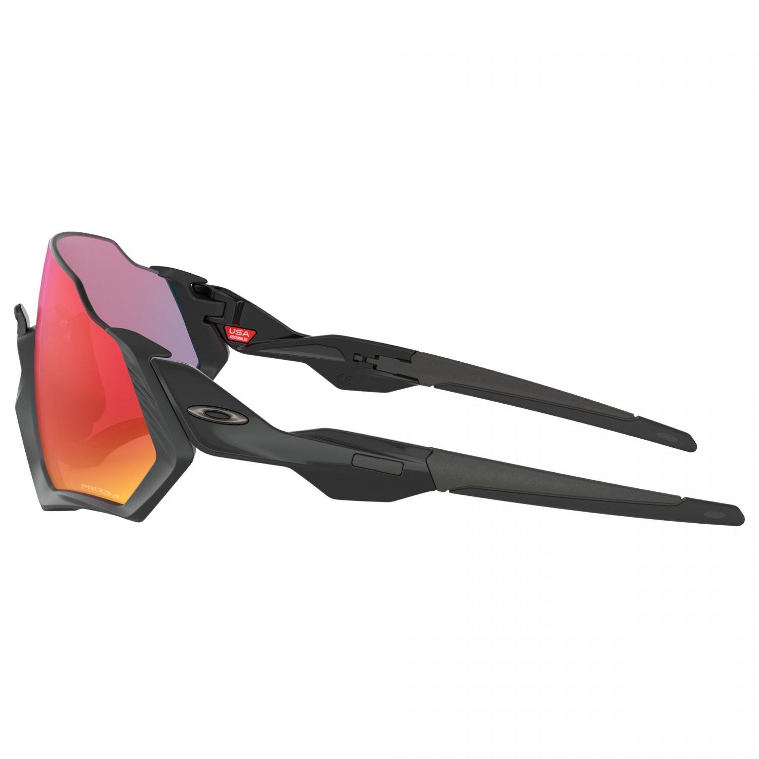 Oakley Flight Jacket Sunglasses - Polished Black/Prizm Road