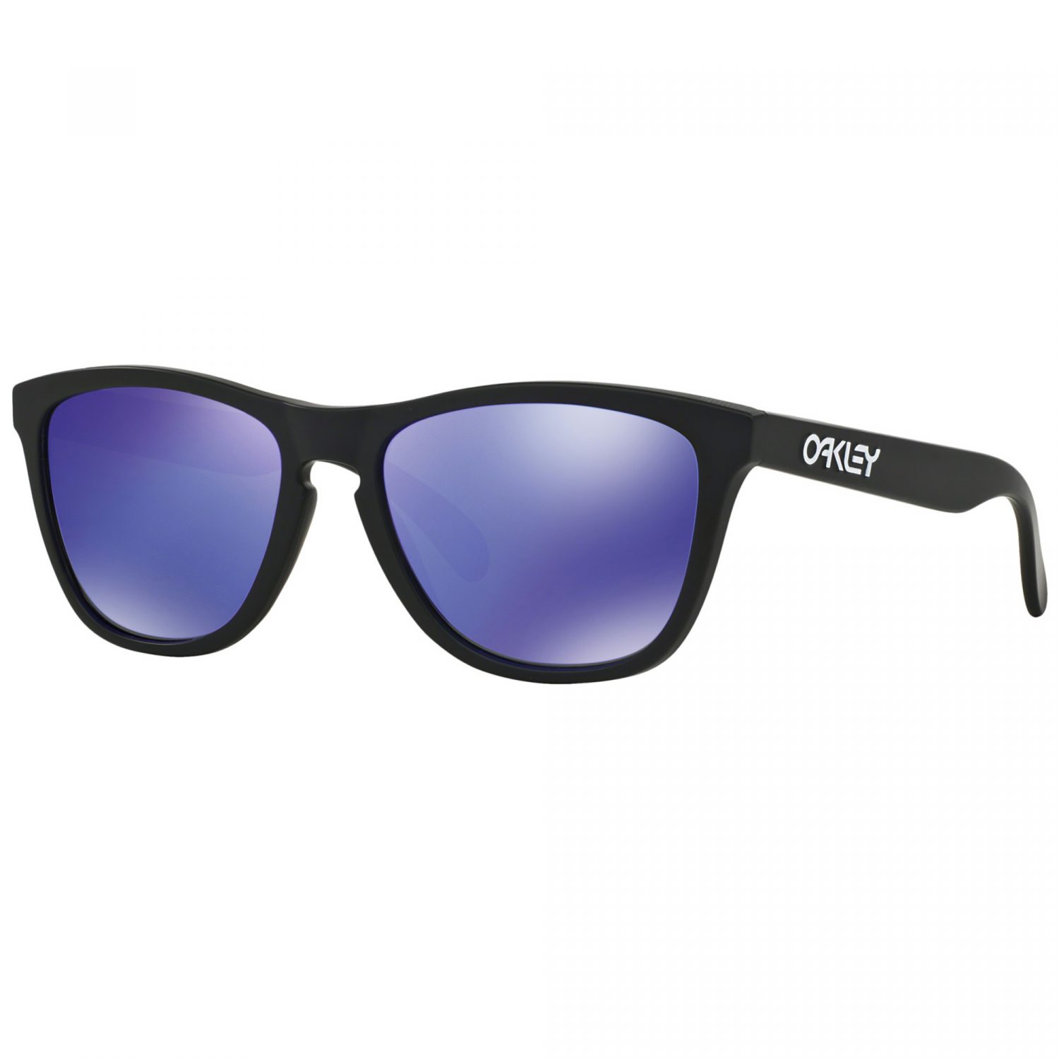 Oakley Frogskins™ Sunglasses - Matte Black/Violet Iridium