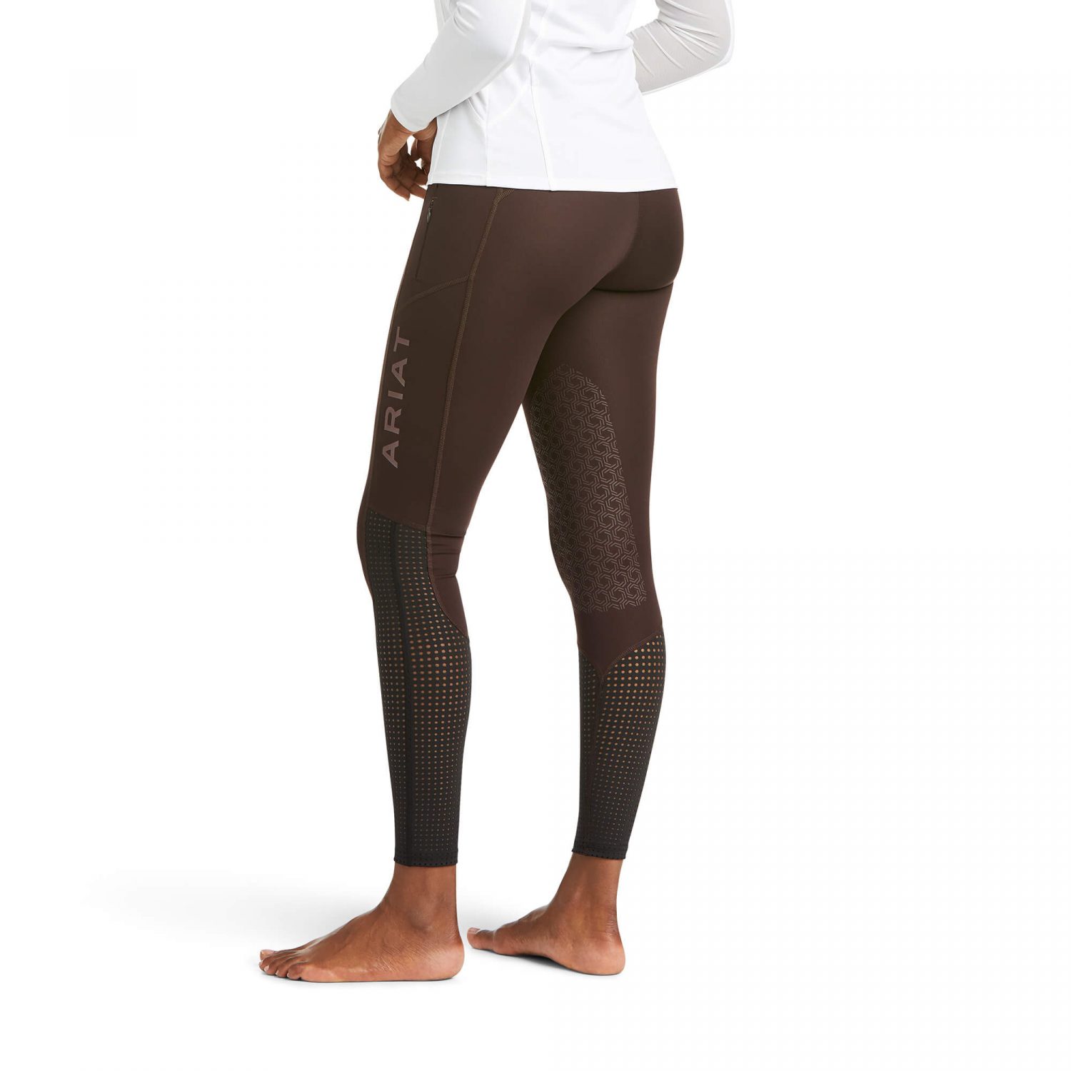 Ariat Eos Knee Patch Tights - Chocovine