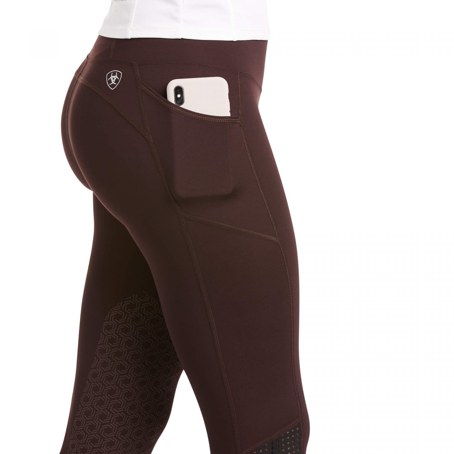 Ariat Eos Knee Patch Tights - Chocovine