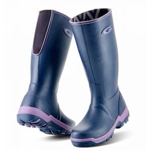 Grubs Rainline Wellies - Aubergine