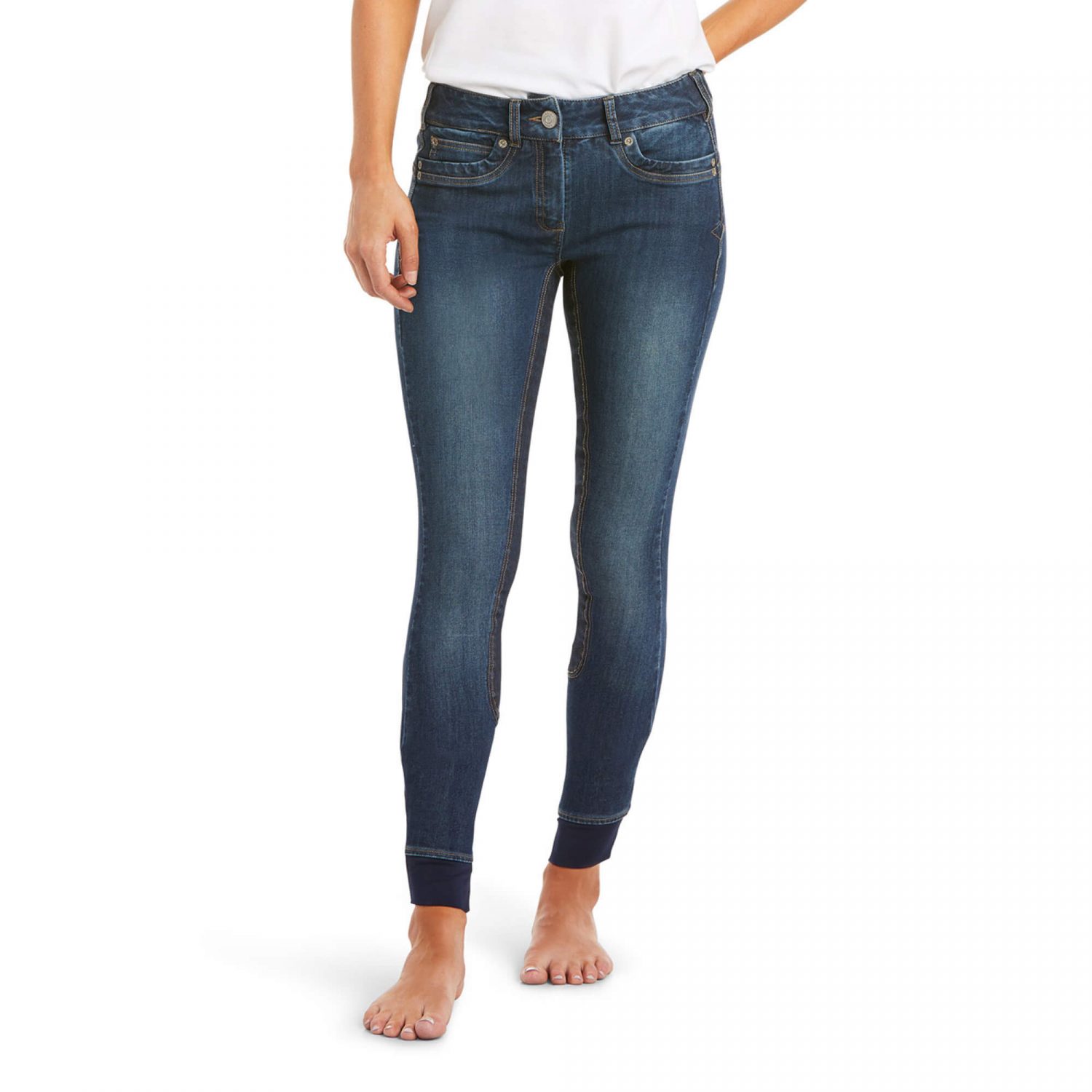 Ariat Halo Denim Full Seat Breeches - Marine