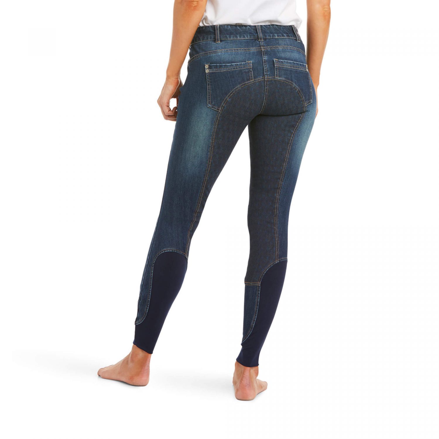 Ariat Halo Denim Full Seat Breeches - Marine