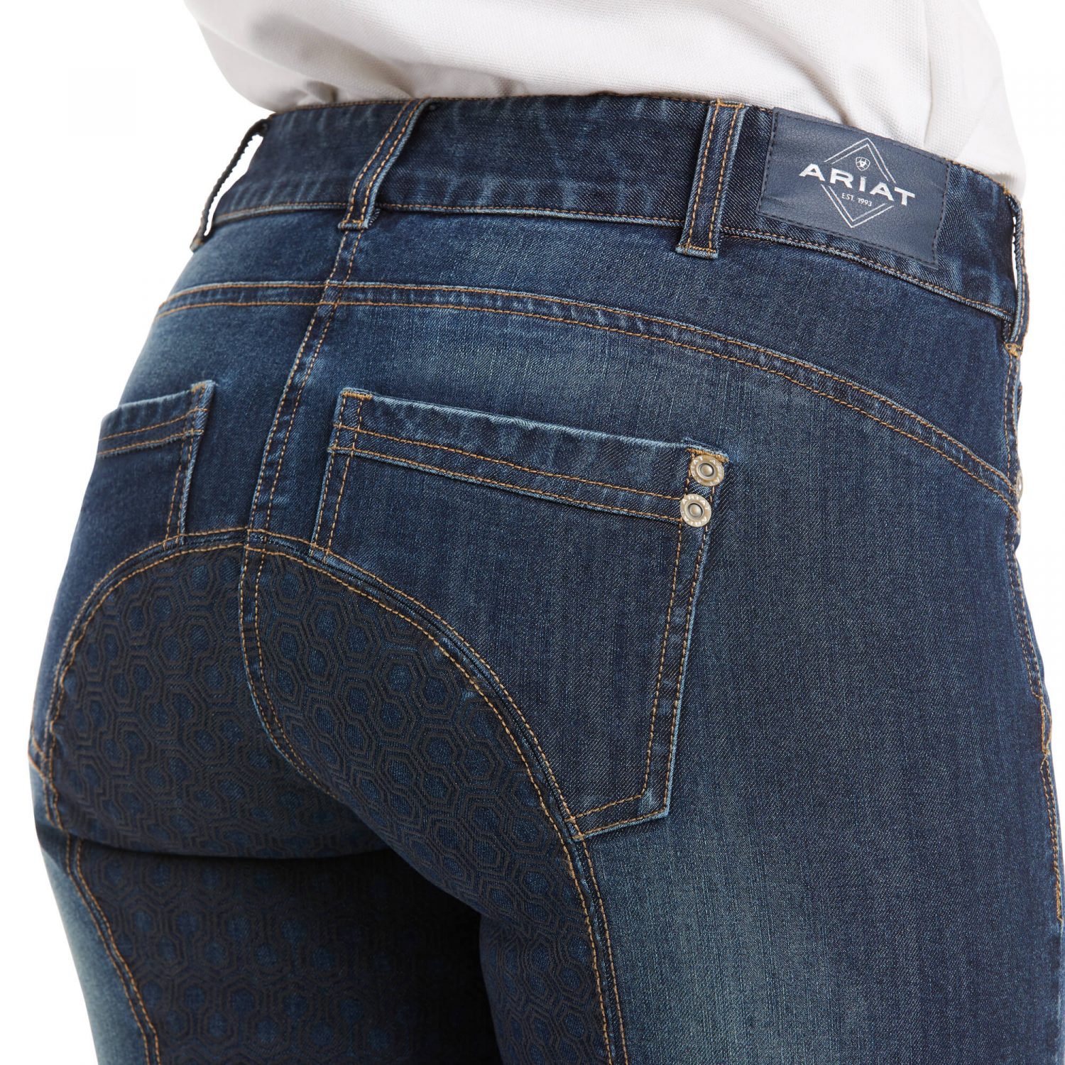 Ariat Halo Denim Full Seat Breeches - Marine