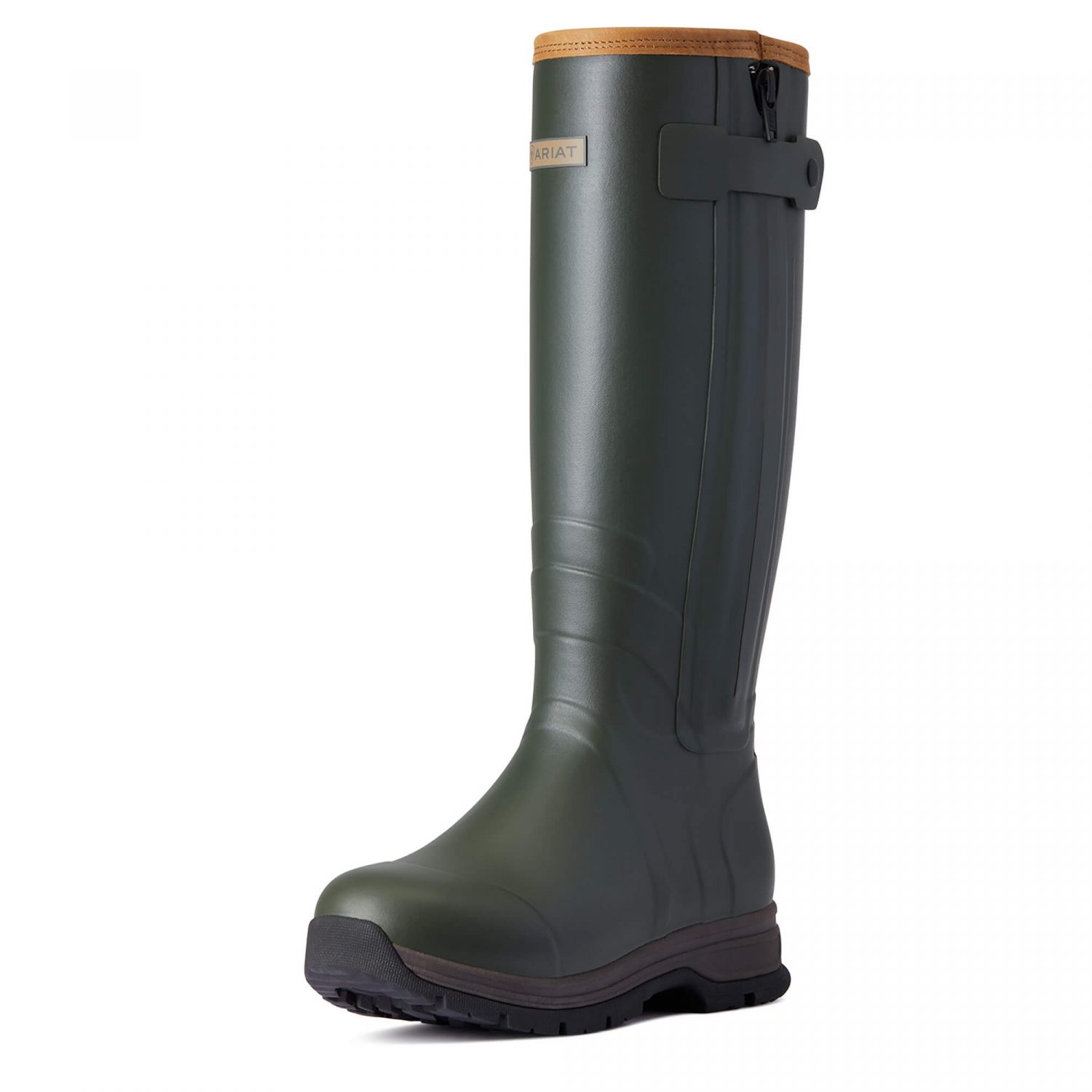 Ariat Burford Insulated Zip Wellies - Olive