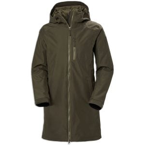 Helly Hansen Womens Long Belfast Winter Jacket - Ebony