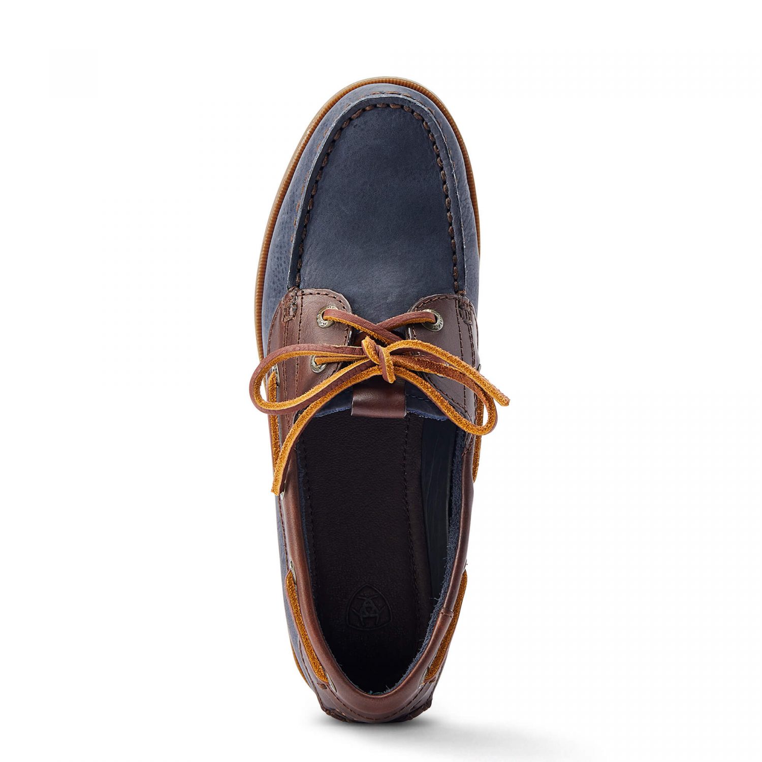 Ariat Antigua Boat Shoes - Navy/Chocolate