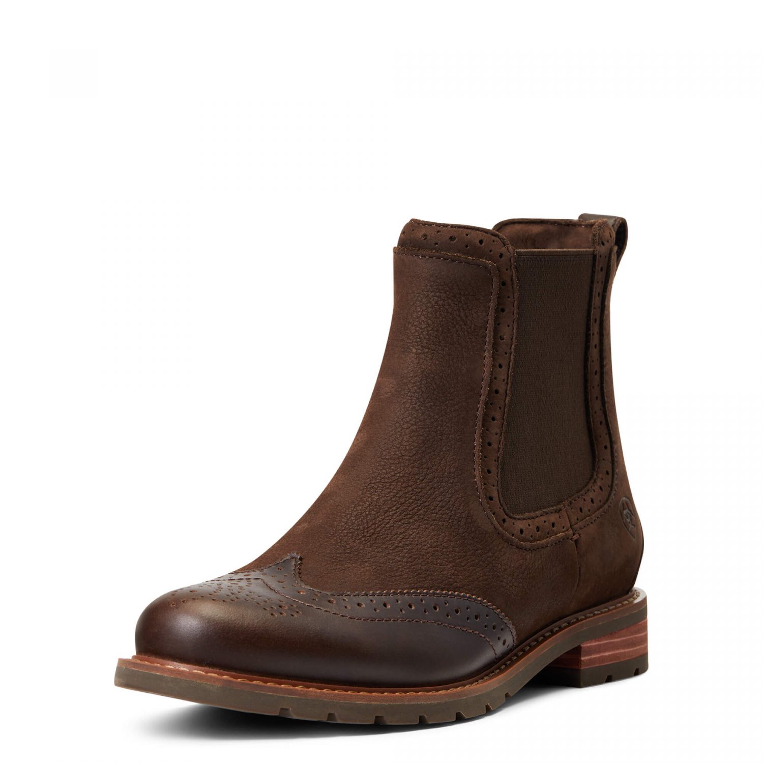 Ariat Wexford Brogue H2O Chelsea Boots - Chocolate Brown