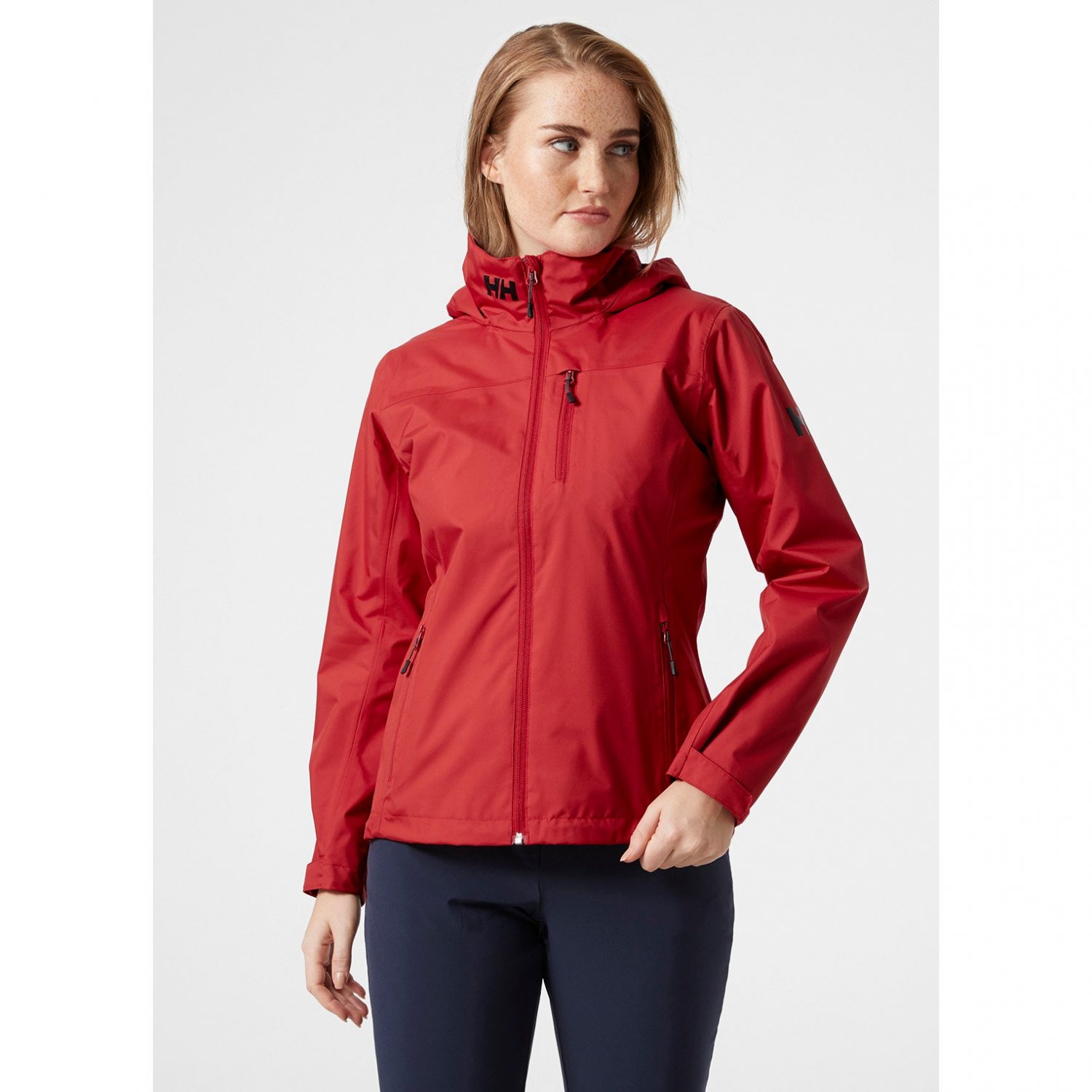 Helly Hansen Women's Crew Hooded Midlayer Jacket - Red