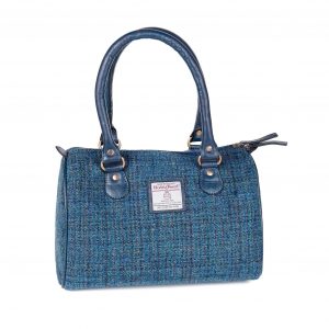 Heather Elsa Harris Tweed Bowling Bag - Peacock Blue