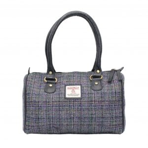 Heather Elsa Harris Tweed Bowling Bag - Thistle