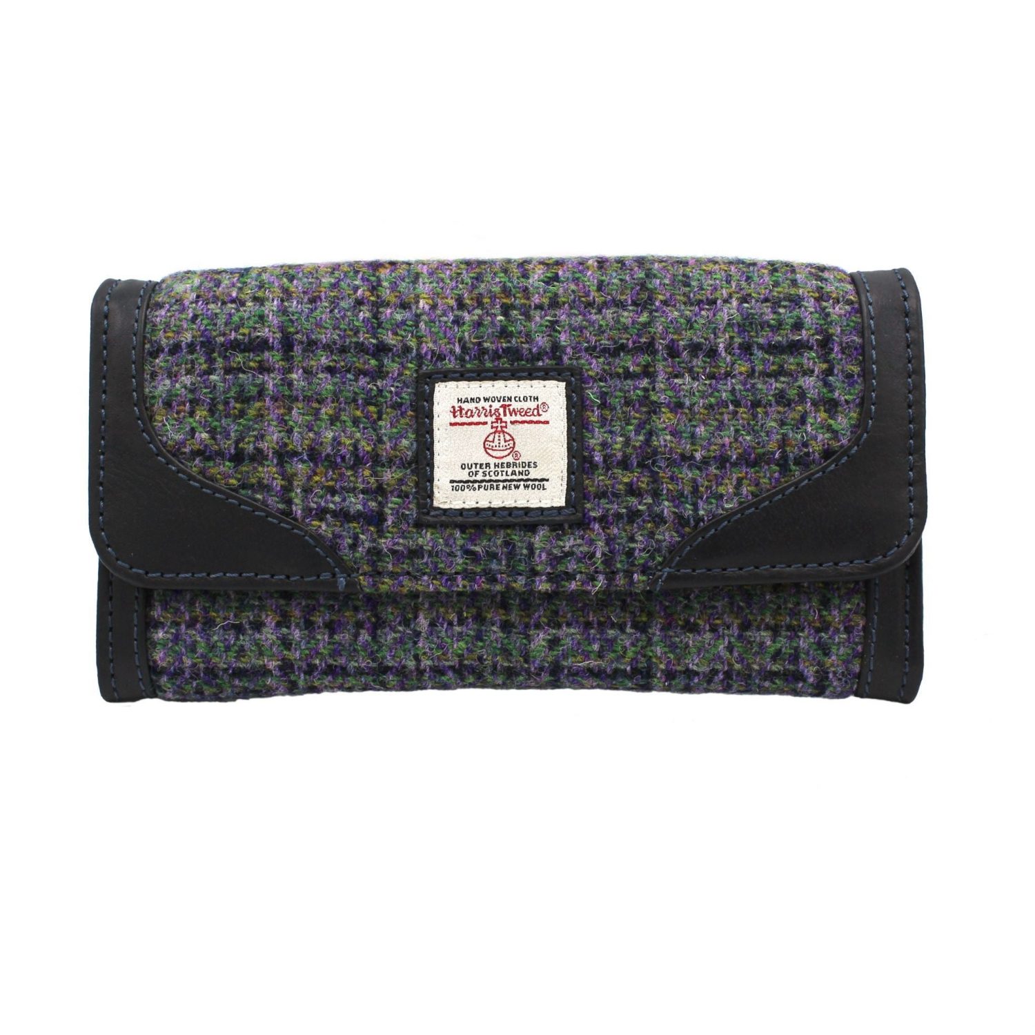 Heather Evie Harris Tweed Purse - Thistle