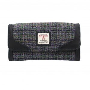 Heather Evie Harris Tweed Purse - Thistle