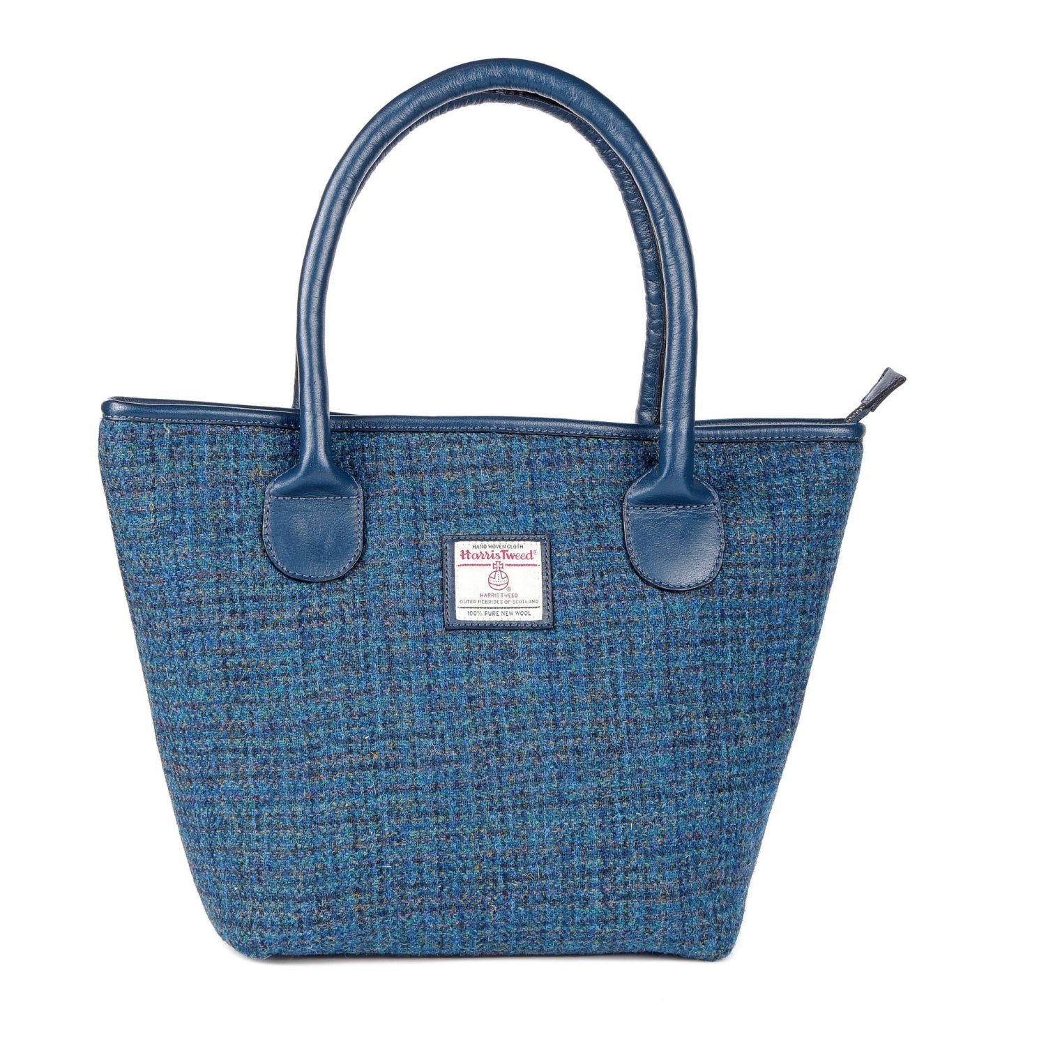 Heather Fiona Harris Tweed Tote Bag - Peacock Blue