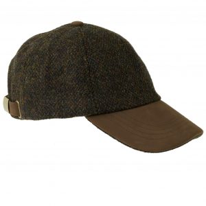 Heather Glencairn Harris Tweed Cap - Brown Barleycorn