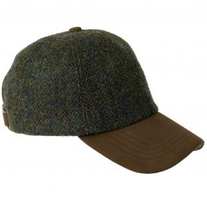 Heather Glencairn Harris Tweed Cap - Forest