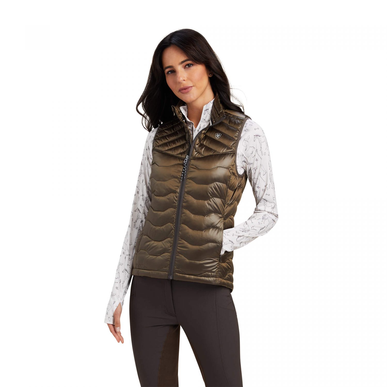 Ariat Ideal Down Gilet - Iridescent Banyan Bark