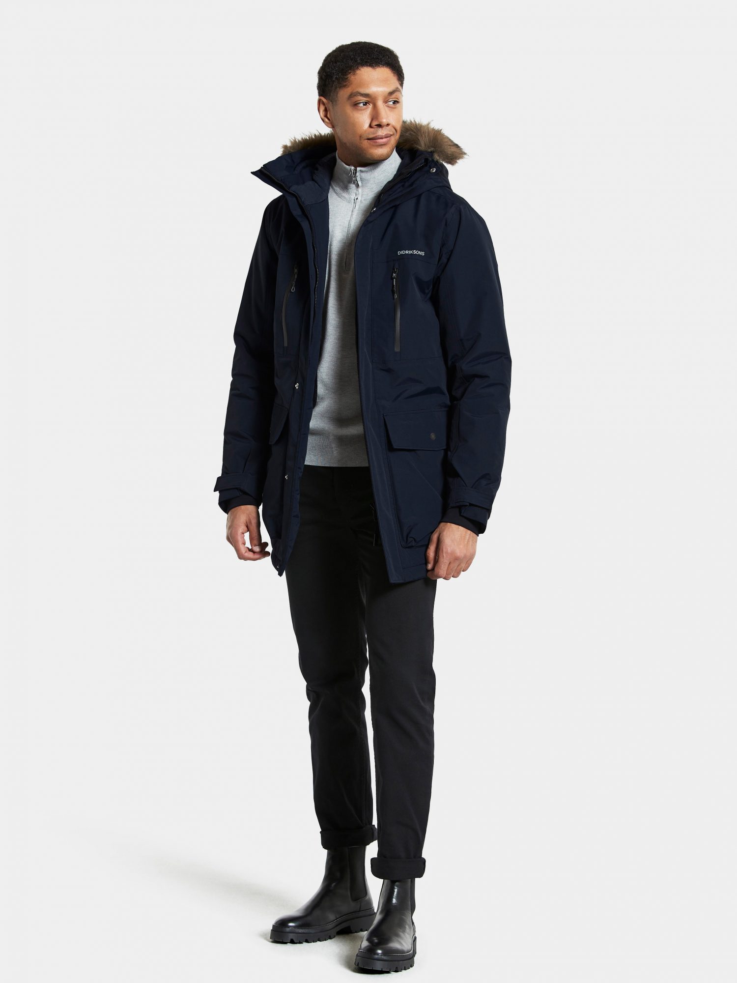 Didriksons Fredrik Parka - Dark Night Blue