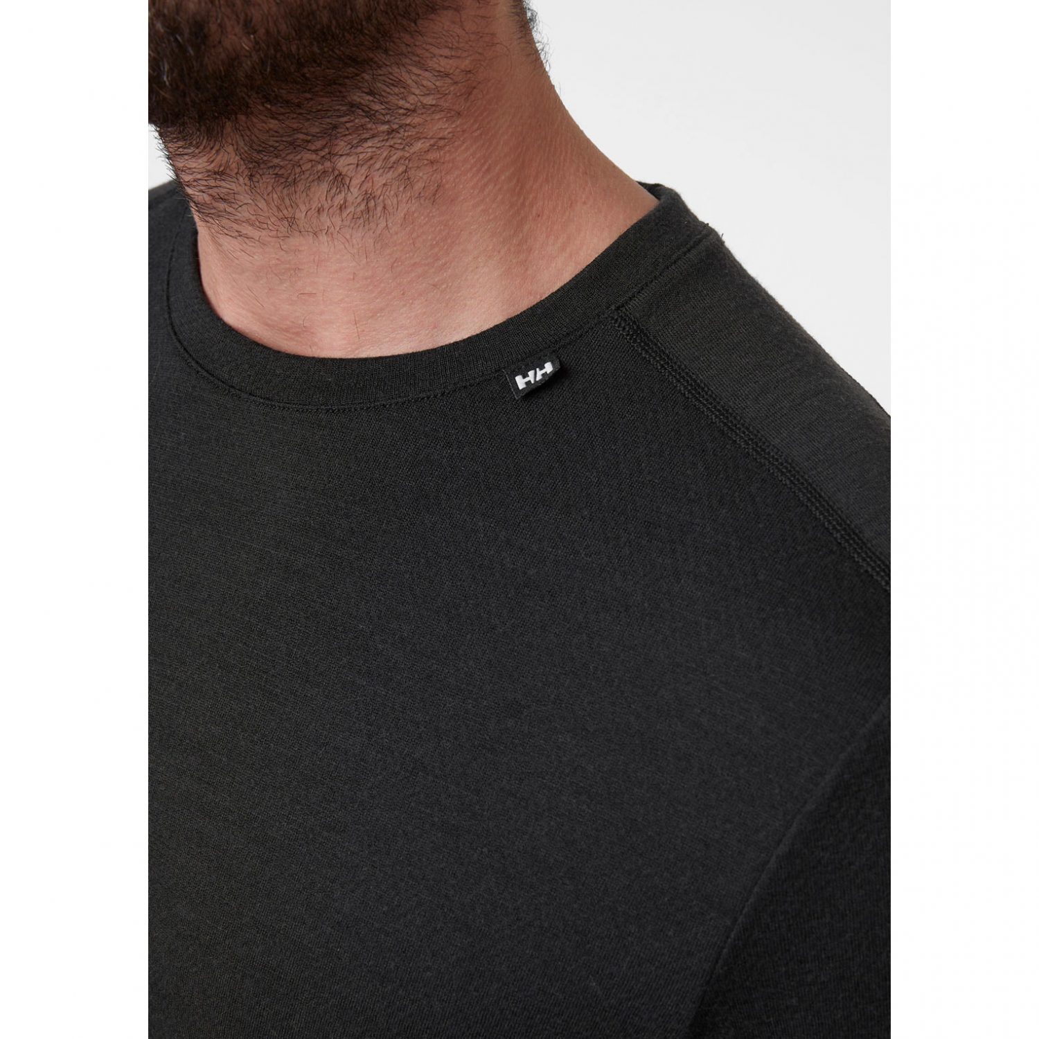 Helly Hansen Lifa Merino Midweight Crew Base Layer - Black