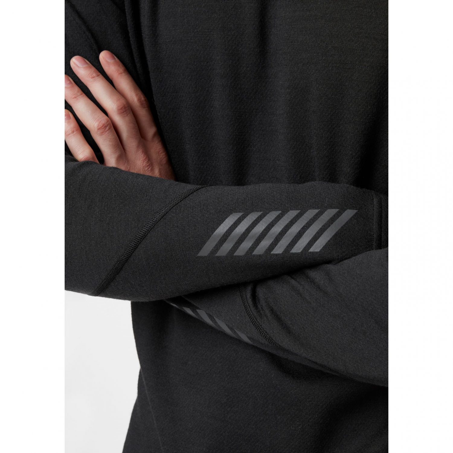 Helly Hansen Lifa Merino Midweight Crew Base Layer - Black