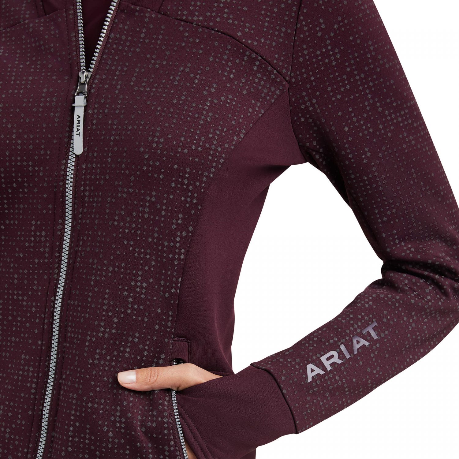 Ariat Lumina Full Zip Sweatshirt - Mulberry