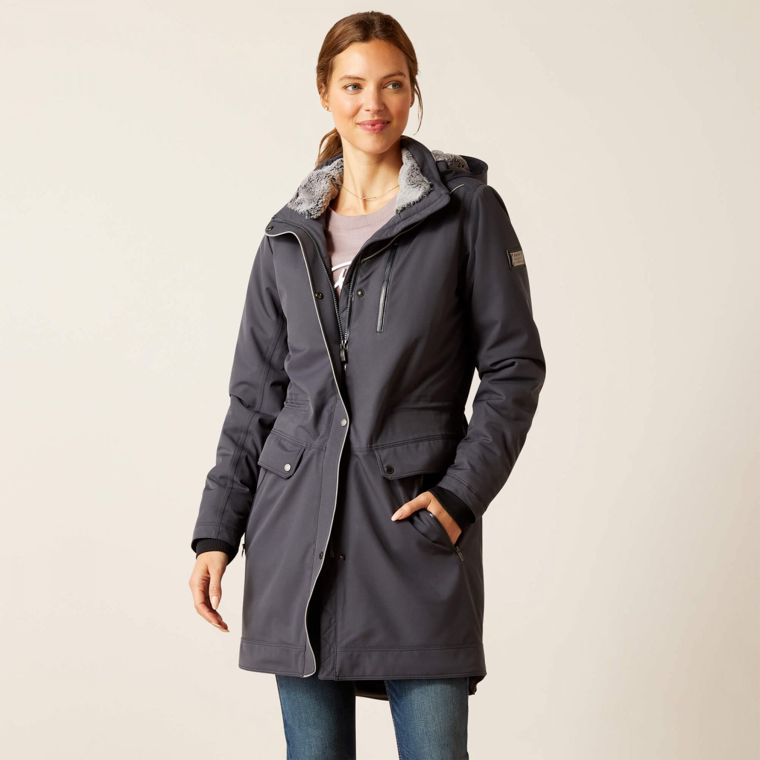 Ariat Tempest Waterproof Insulated Parka - Ebony