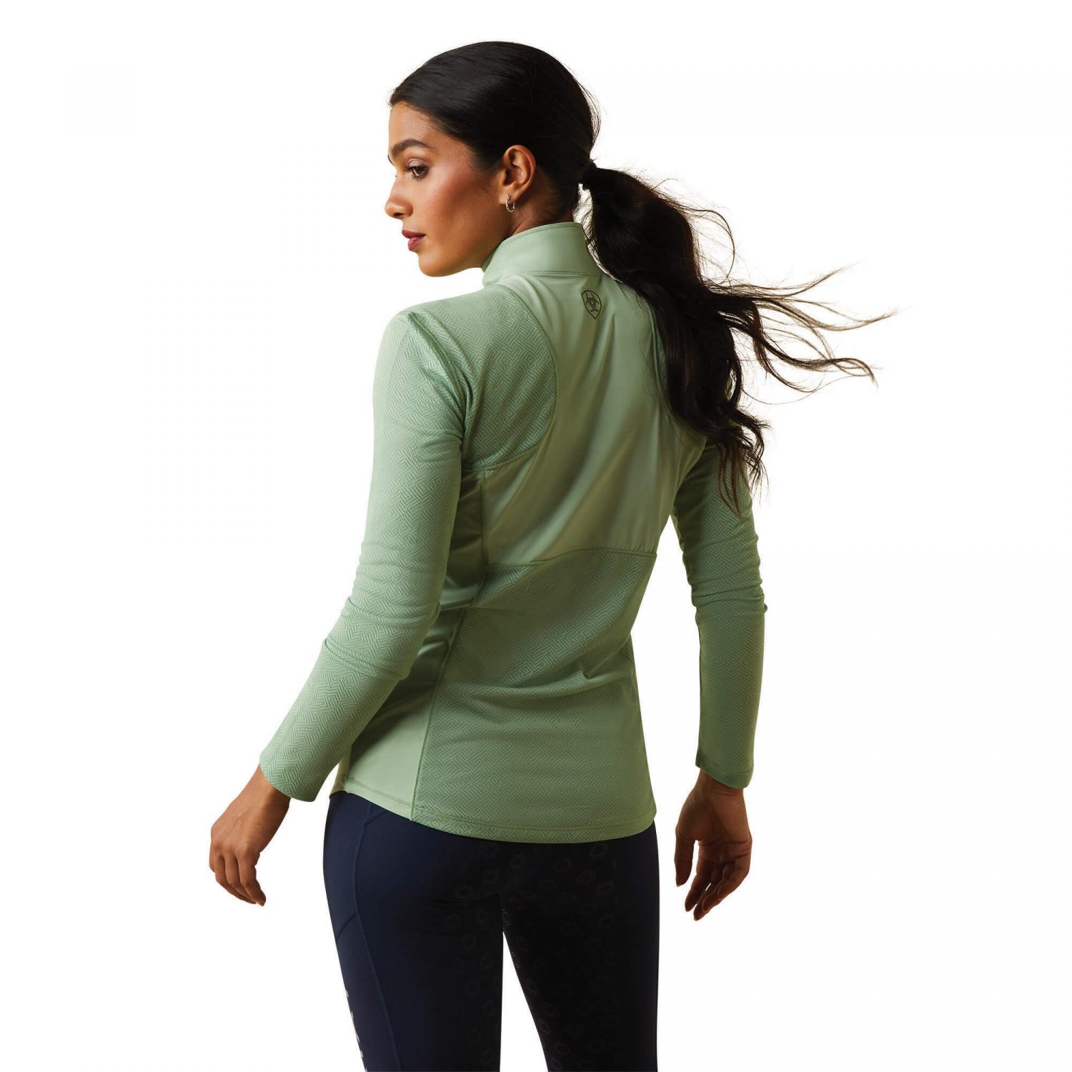 Ariat Breathe 1/4 Zip Baselayer - Basil