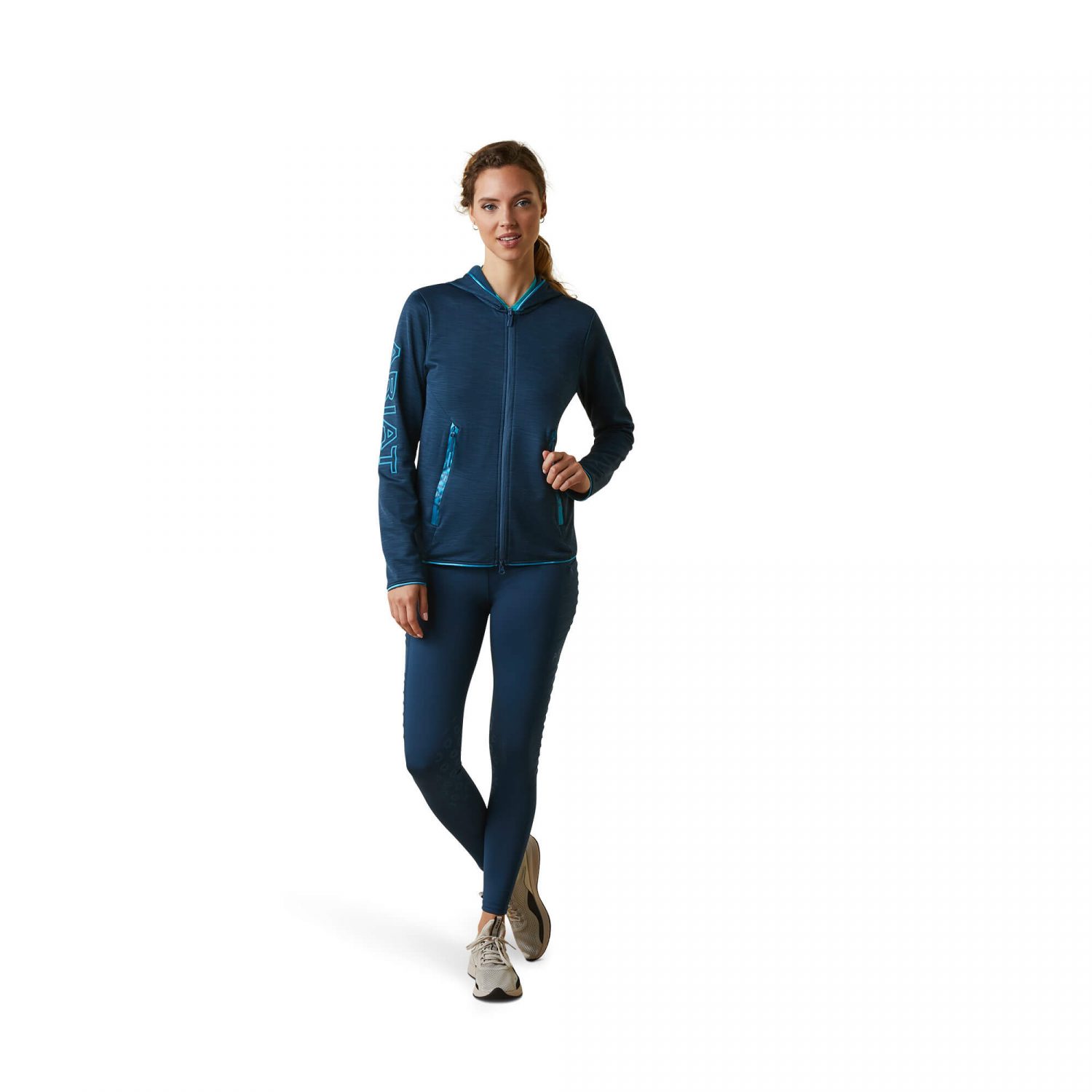 Ariat Byron Full Zip Hoodie - Deep Petroleum