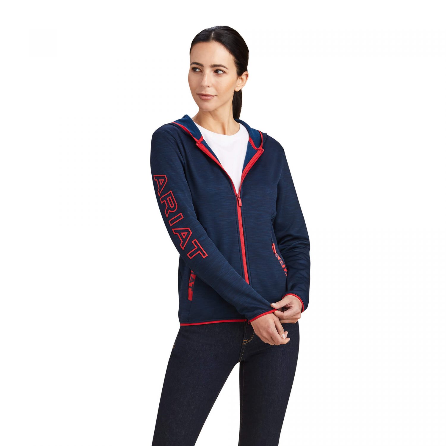 Ariat Byron Full Zip Hoodie - Team Navy