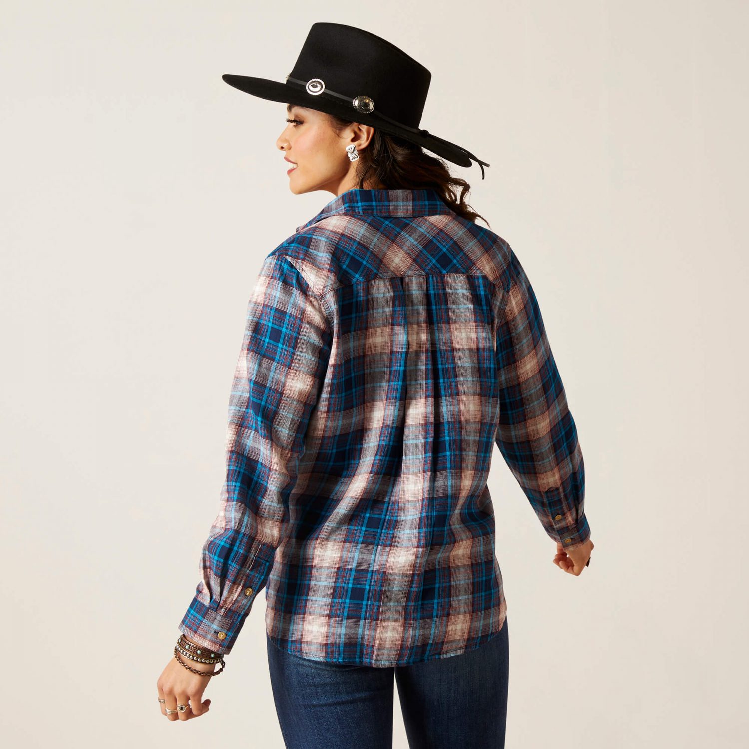 Ariat Real Billie Jean Shirt - Woodland Plaid