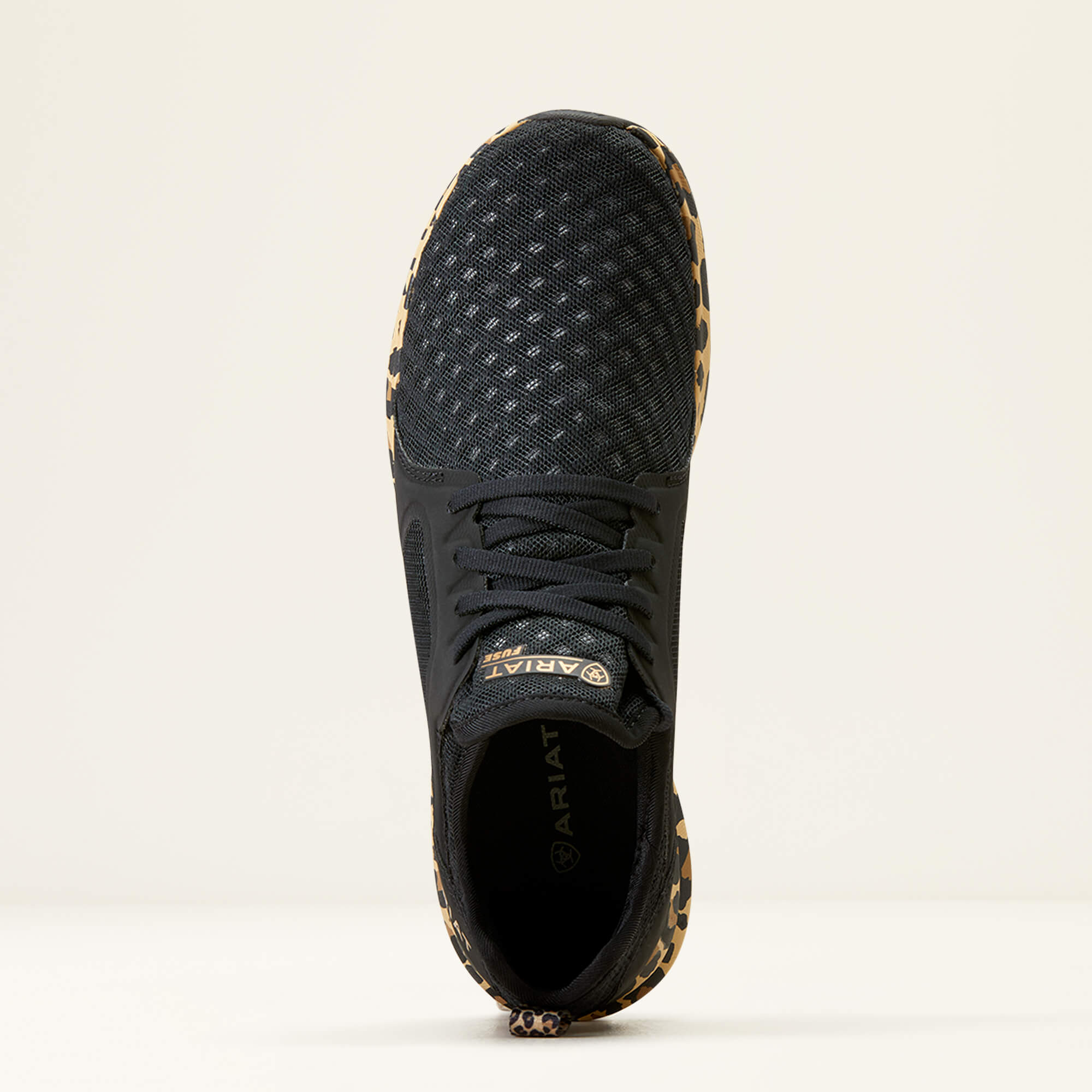 Ariat Fuse Trainers - Black Mesh/Leopard Print