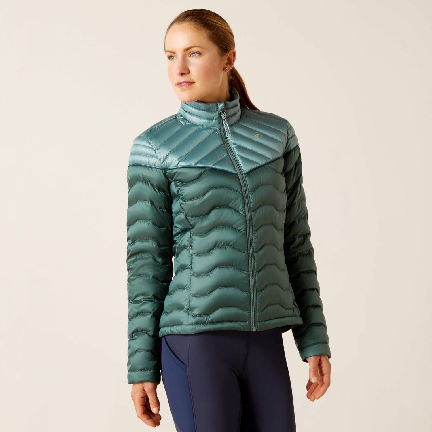 Ariat Ideal Down Jacket - Iridescent Arctic/Silver Pine