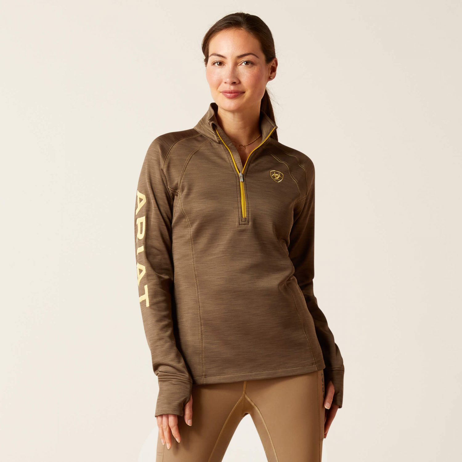 Ariat Tek Team 1/2 Zip Sweatshirt - Canteen