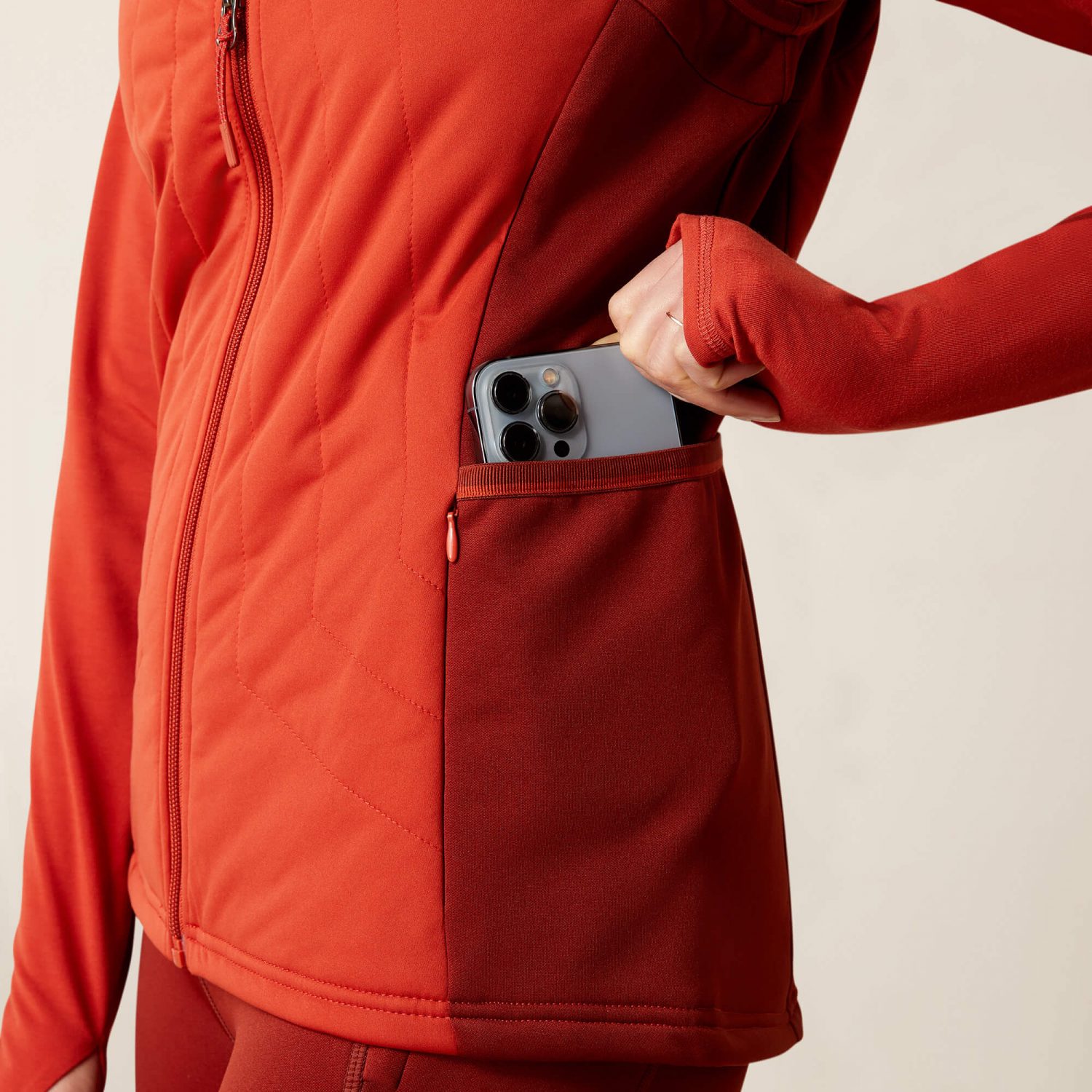 Ariat Venture Full Zip Vest - Red Ochre