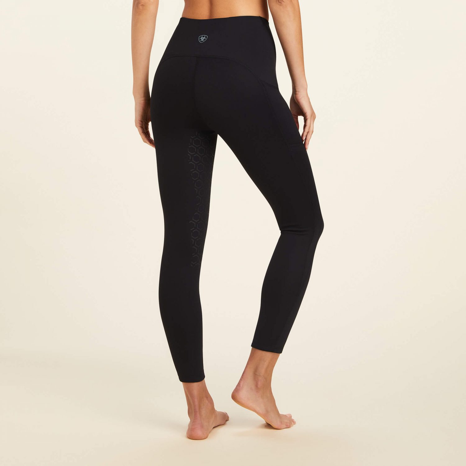 Ariat Venture Thermal Half Grip Tights - Black