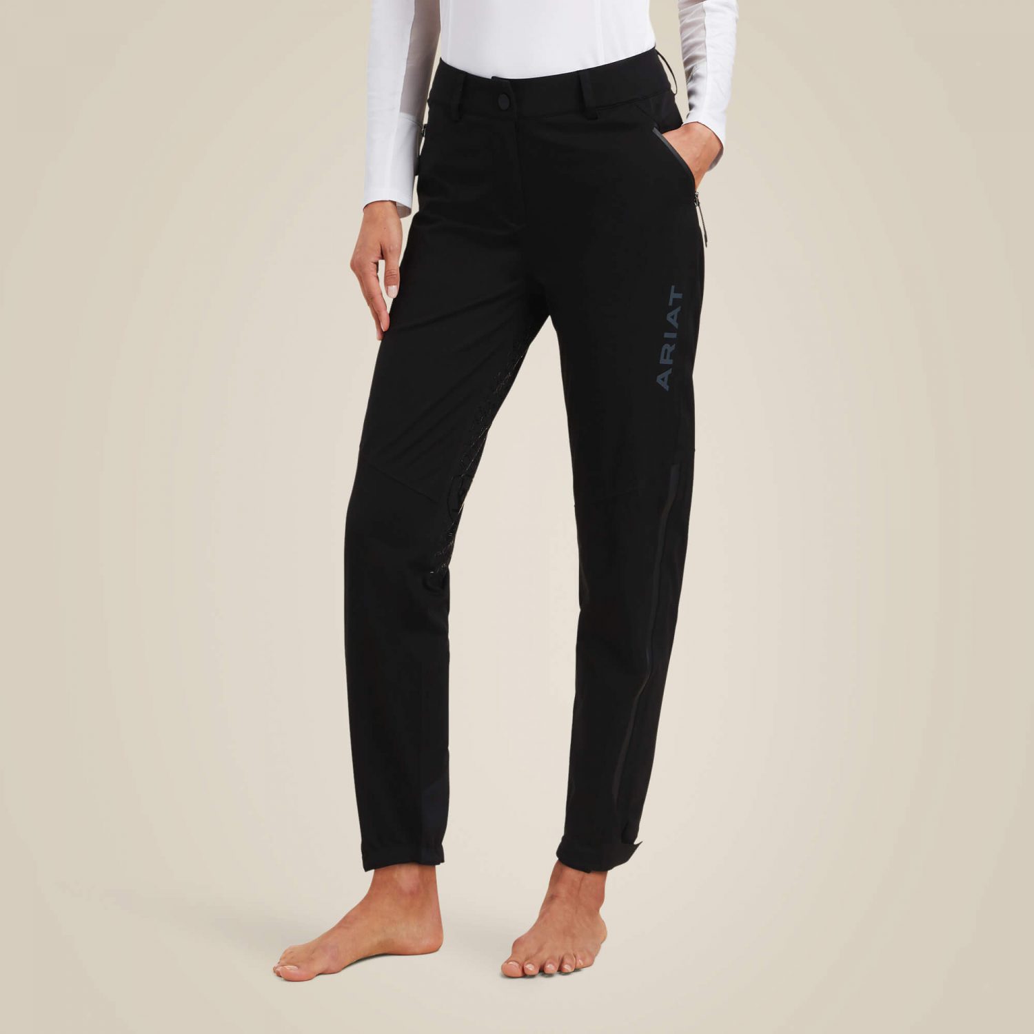 Ariat Venture Waterproof Shell Full Seat Trousers - Black