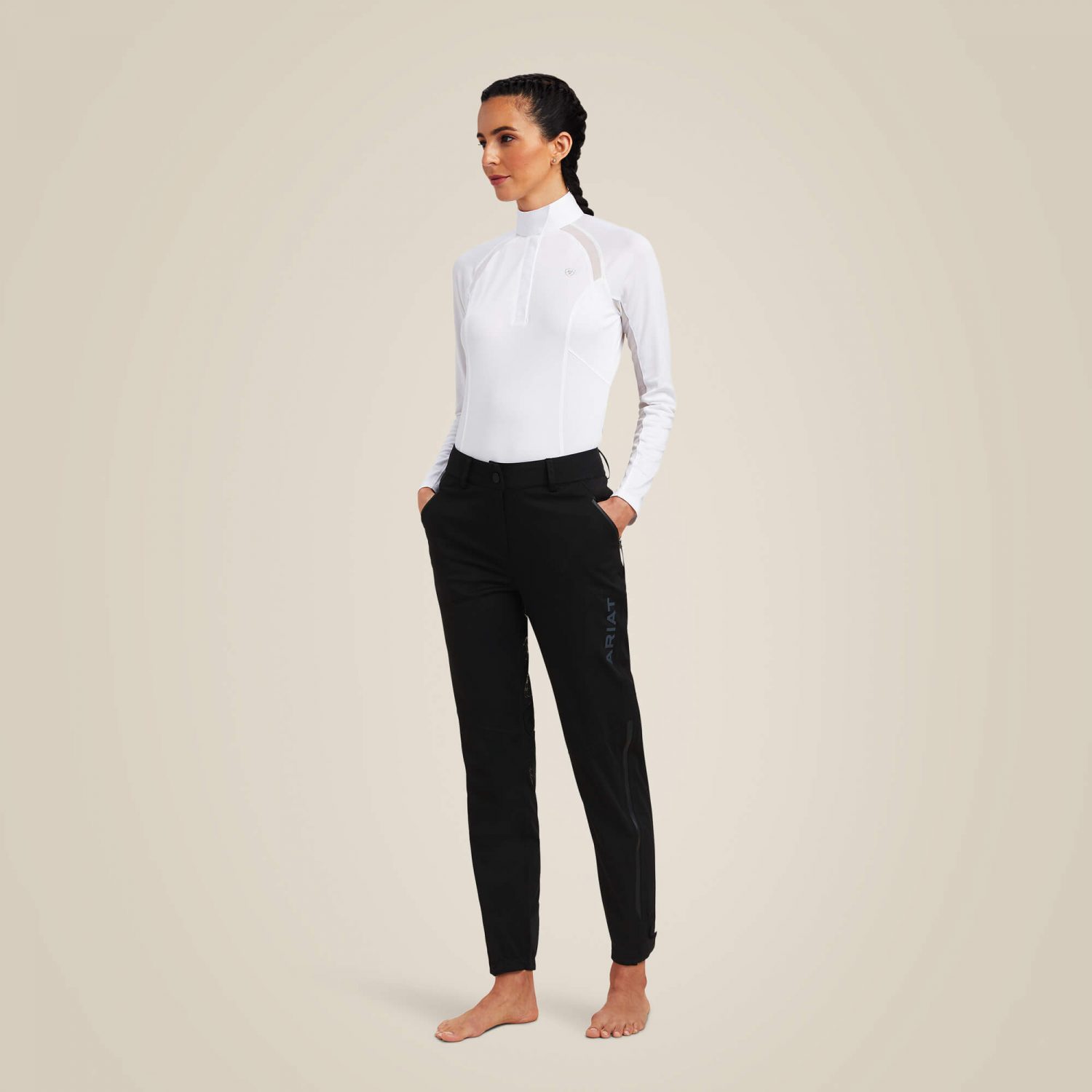 Ariat Venture Waterproof Shell Full Seat Trousers - Black