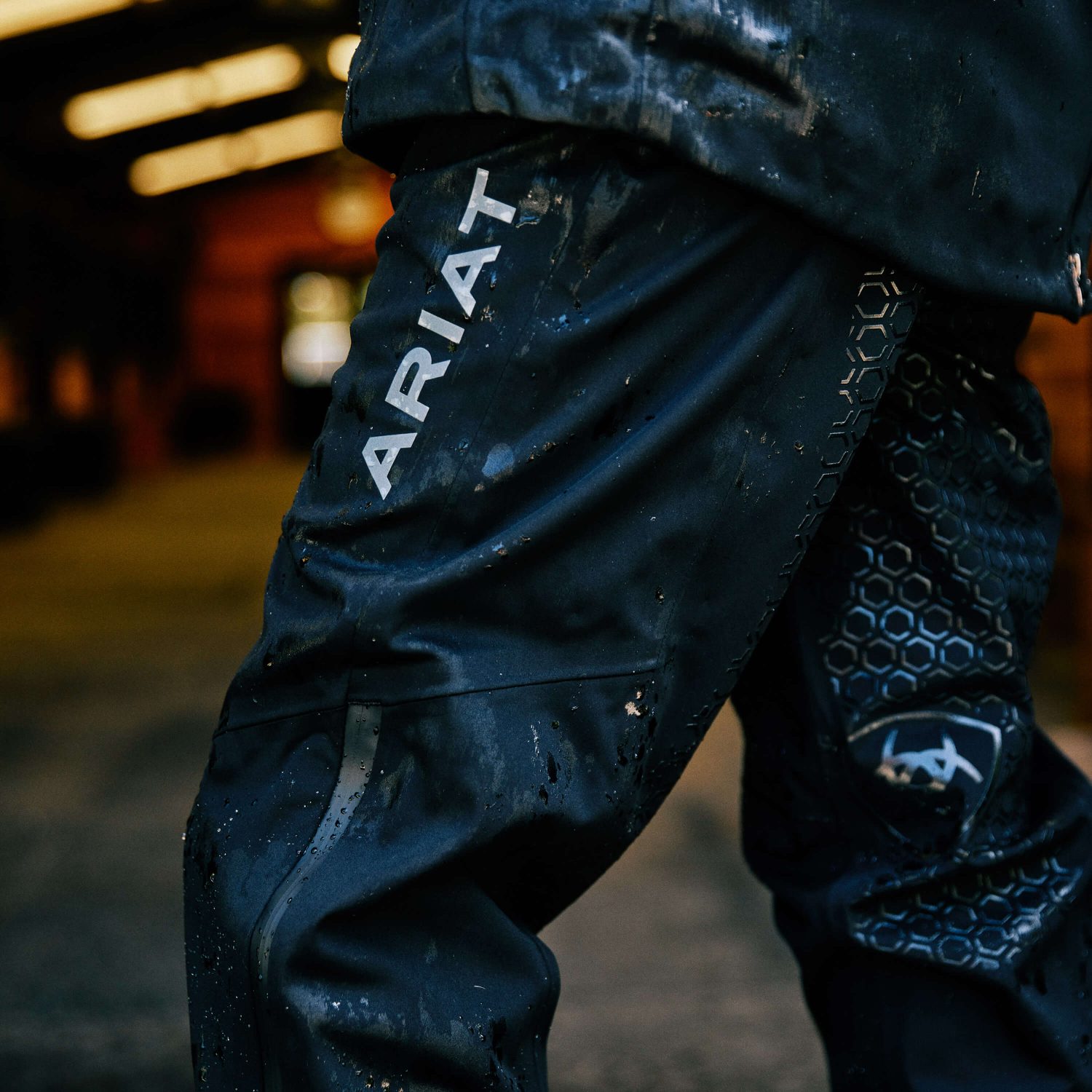 Ariat Venture Waterproof Shell Full Seat Trousers - Black