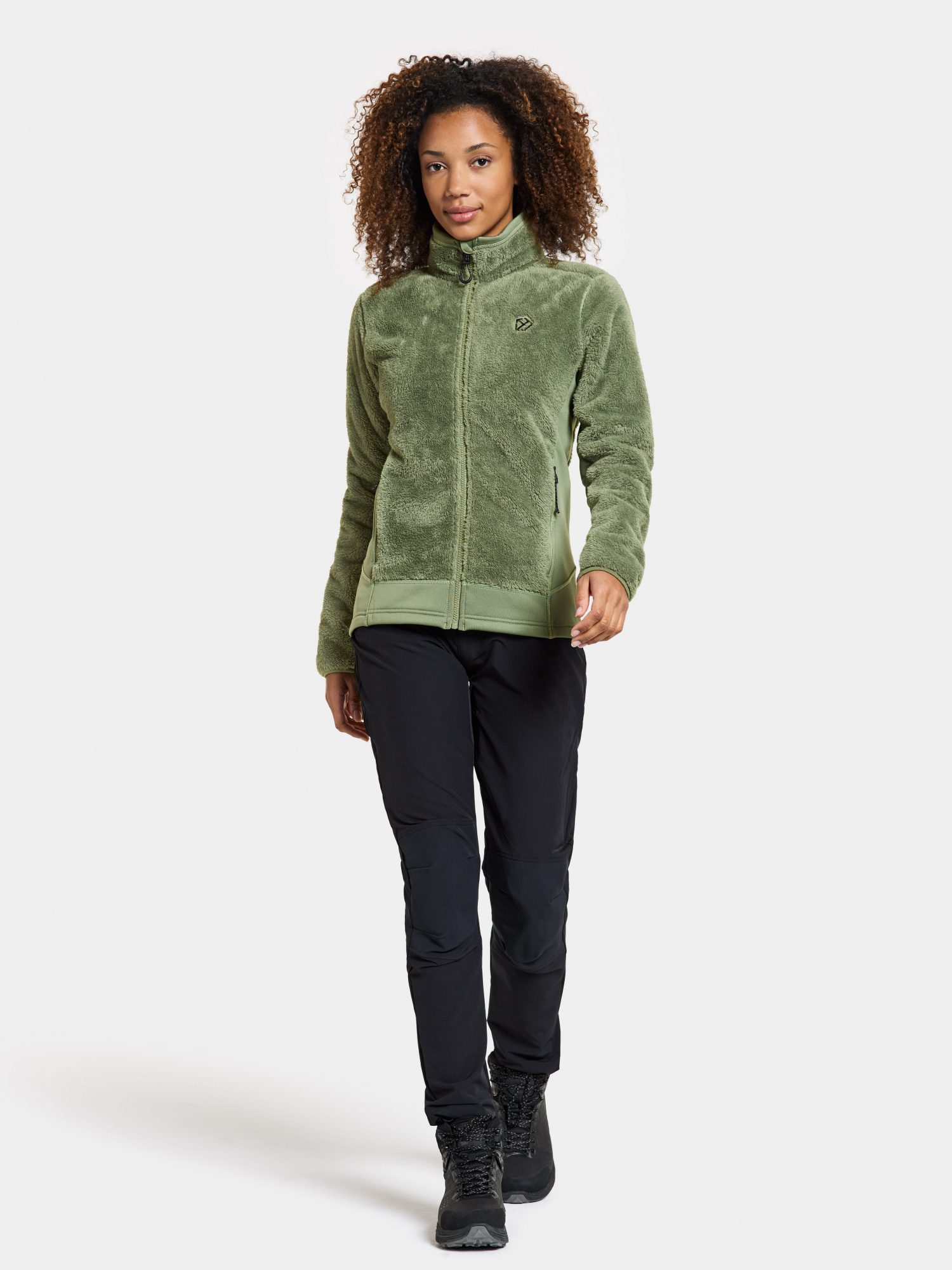 Didriksons Brianna Fleece Jacket - Light Moss
