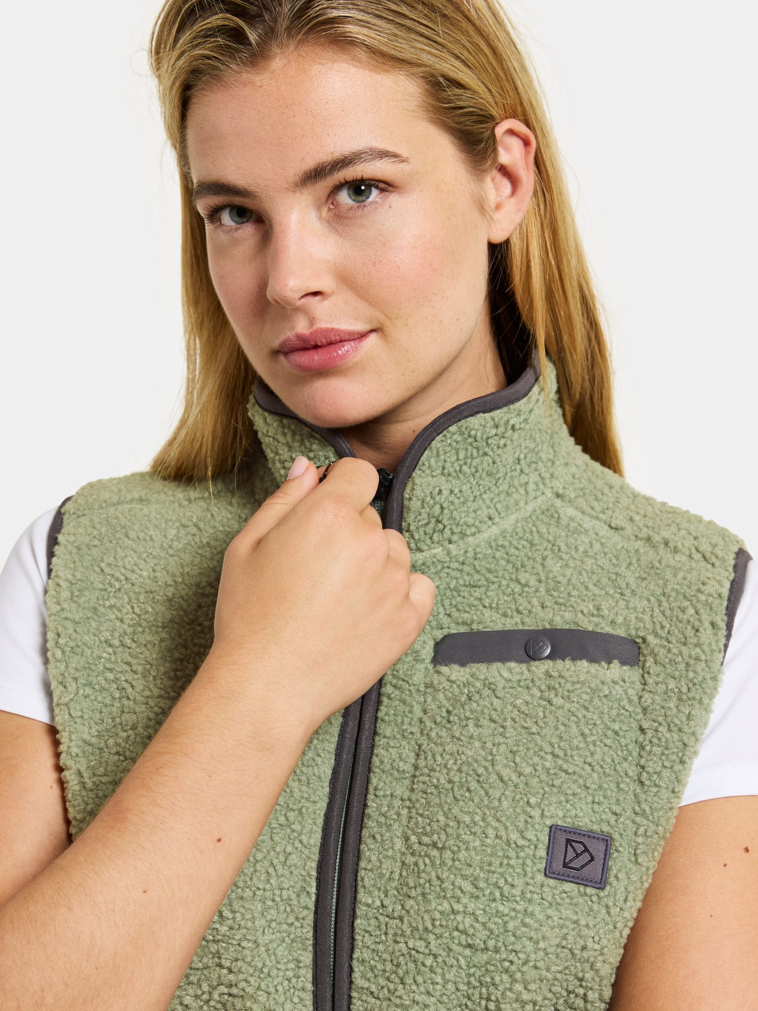 Didriksons Libra Vest - Light Moss