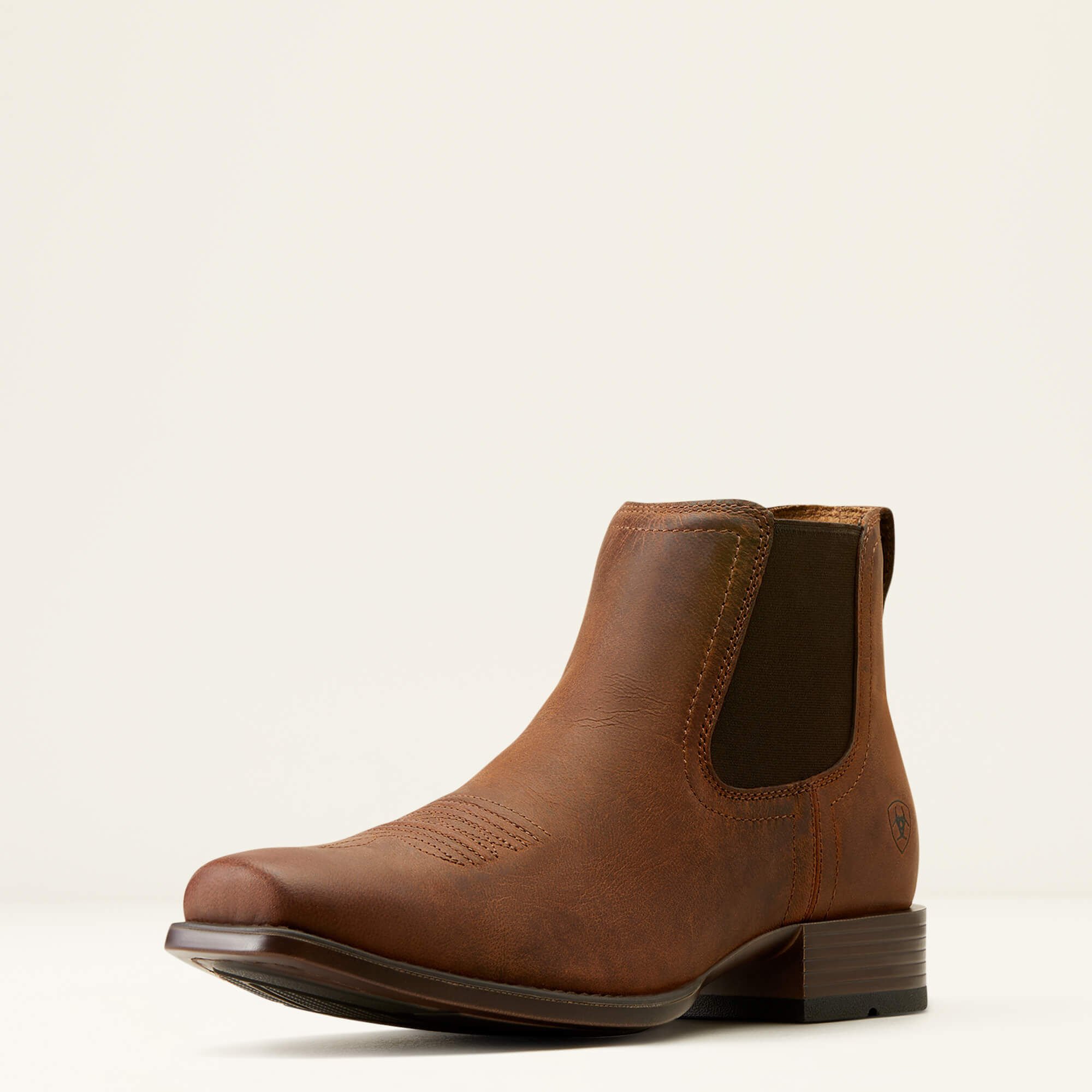 Ariat Booker Ultra Square Toe Western Boots - Rough Tan